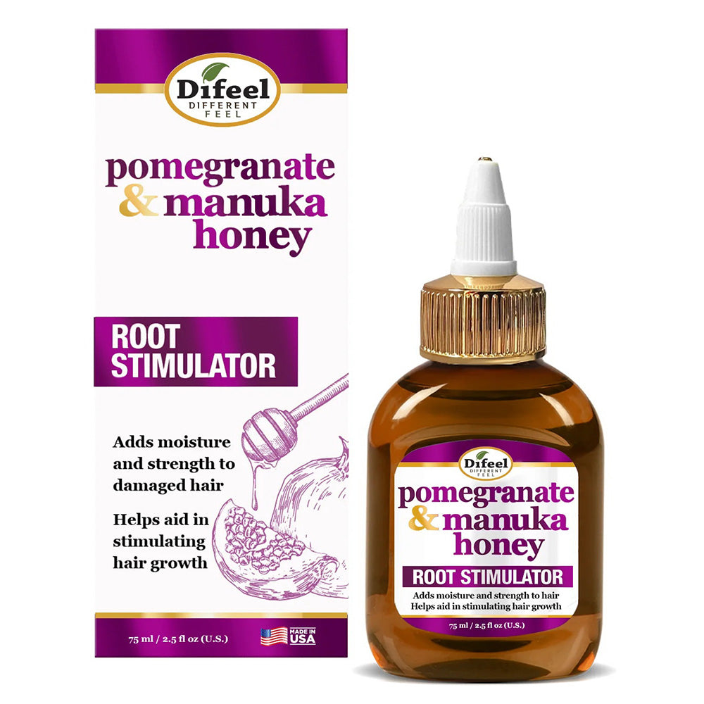 Difeel Pomegranate & Manuka Honey Root Stimulator for Hair Growth 2.5Oz (75ml)