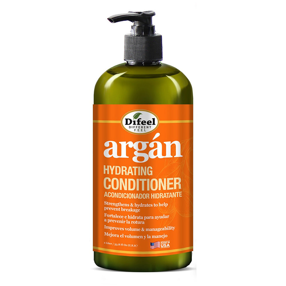 Difeel Argan Hydrating Hair Conditioner 33.8Oz (1Lt)