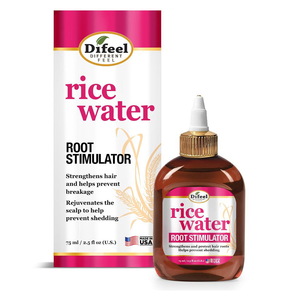 Difeel Rice Water Root Stimulator Strengthens Hair Roots 2.5Oz (75ml)