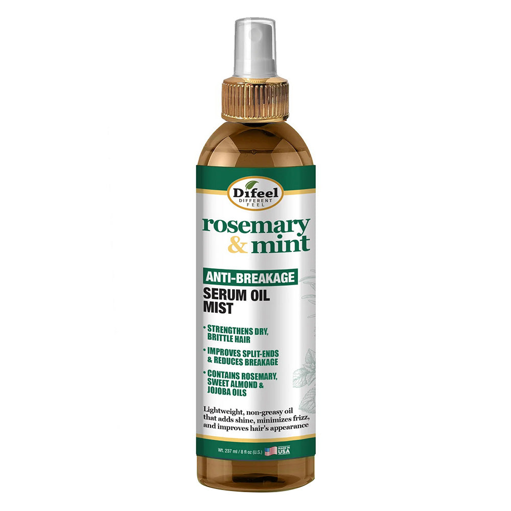 Difeel Rosemary and Mint Anti-Breakage Serum Oil Mist Strengthens Hair 8Oz (237ml)