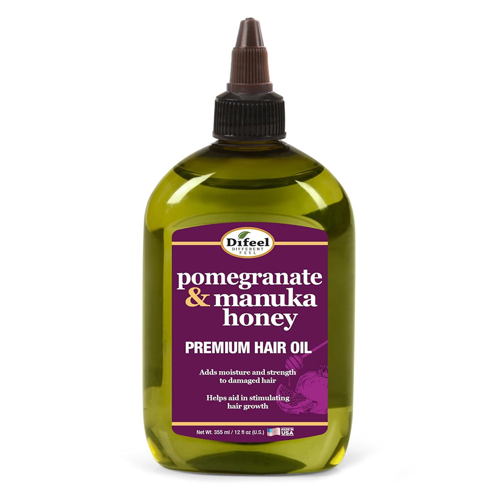 Difeel Pomegranate & Manuka Honey Hair Oil Helps in Stimulating Hair Growth 12Oz (355ml)