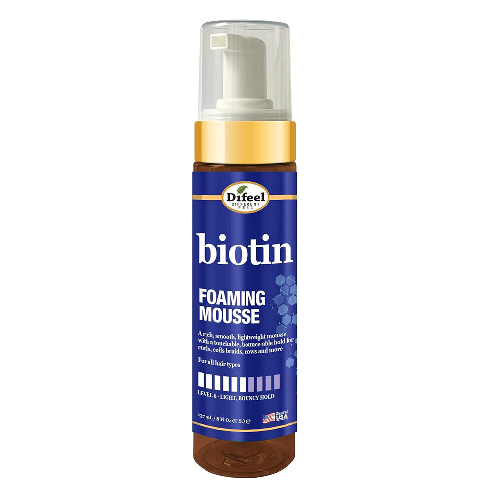 Difeel Biotin Hair Foaming Mousse 8Oz (237ml)