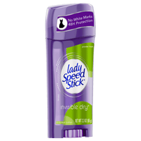 Lady Speed Stick Invisible Dry Antiperspirant And Deodorant Stick, Powder Fresh - 2.3 Oz