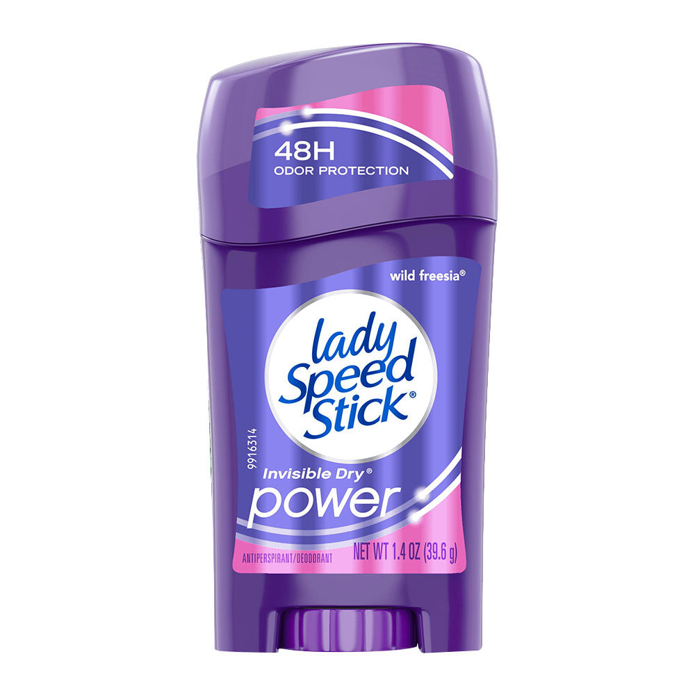 Lady Speed Stick Invisible Dry Power 24 Hour Protection Female Deodorant Wild Freesia, 1.4 Oz