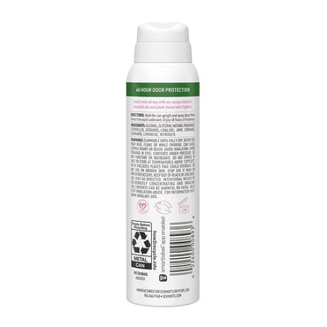 Schmidts Clean Powder Natural Deodorant Spray, 3.2 Oz