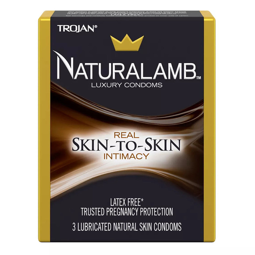 Trojan Naturalamb Latex Free Lubricated Condoms, 3 Ea
