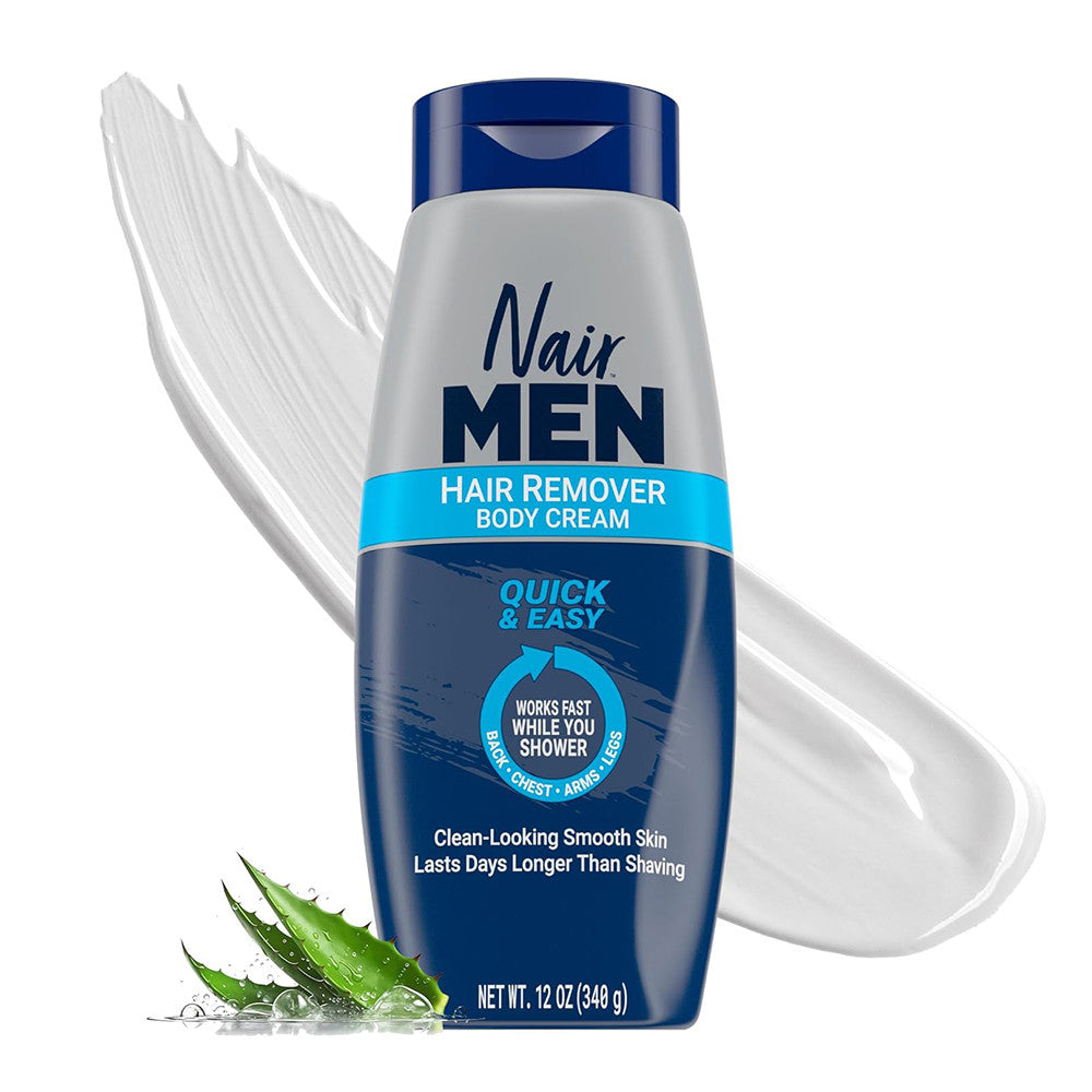 Nair Men Body Hair Removal Cream, 12 Oz