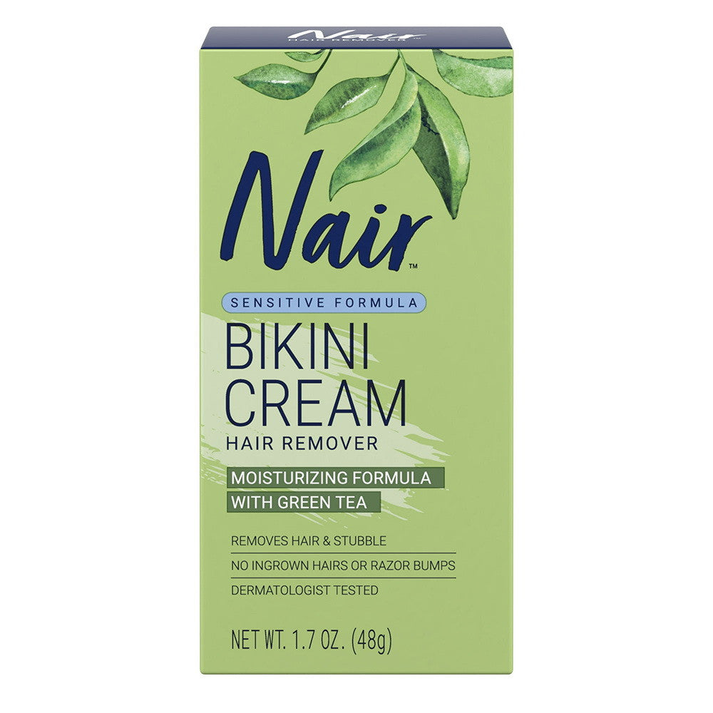 Nair Hair Remover Bikini Cream With Green Tea, Sensitive Formula - 1.7 Oz