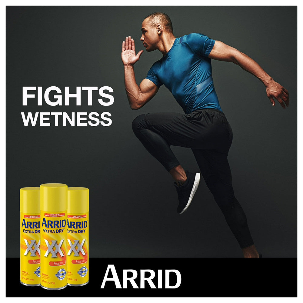 Arrid Extra Dry Deodorant Antiperspirant Spray, Regular Scent, 6 Oz
