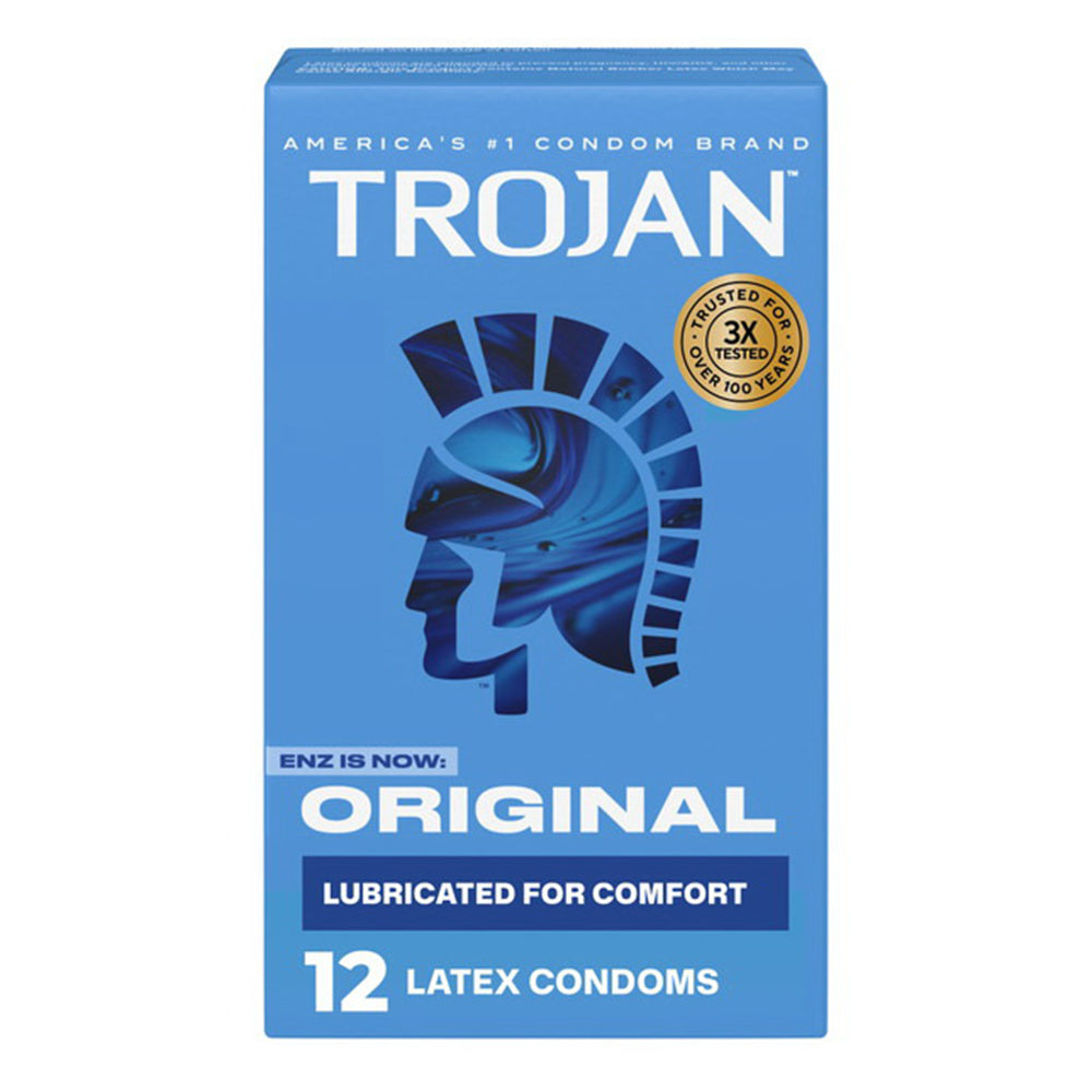 Trojan Enz Lubricated Latex Condoms - 12 Ea/Pack