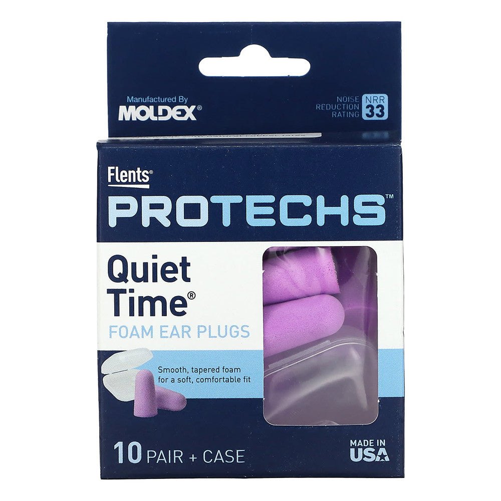 Flents Protechs Quiet Time Foam Soft Comfort Ear Plugs, 10 Ea