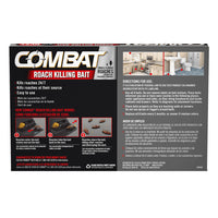 Combat Roach Killing Bait Stations for Small and Large Roaches, 6 Ea
