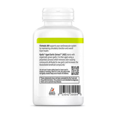 Kyolic Aged Garlic Extract Formula 300 Cardiovascular Health Capsules, 360 Ea