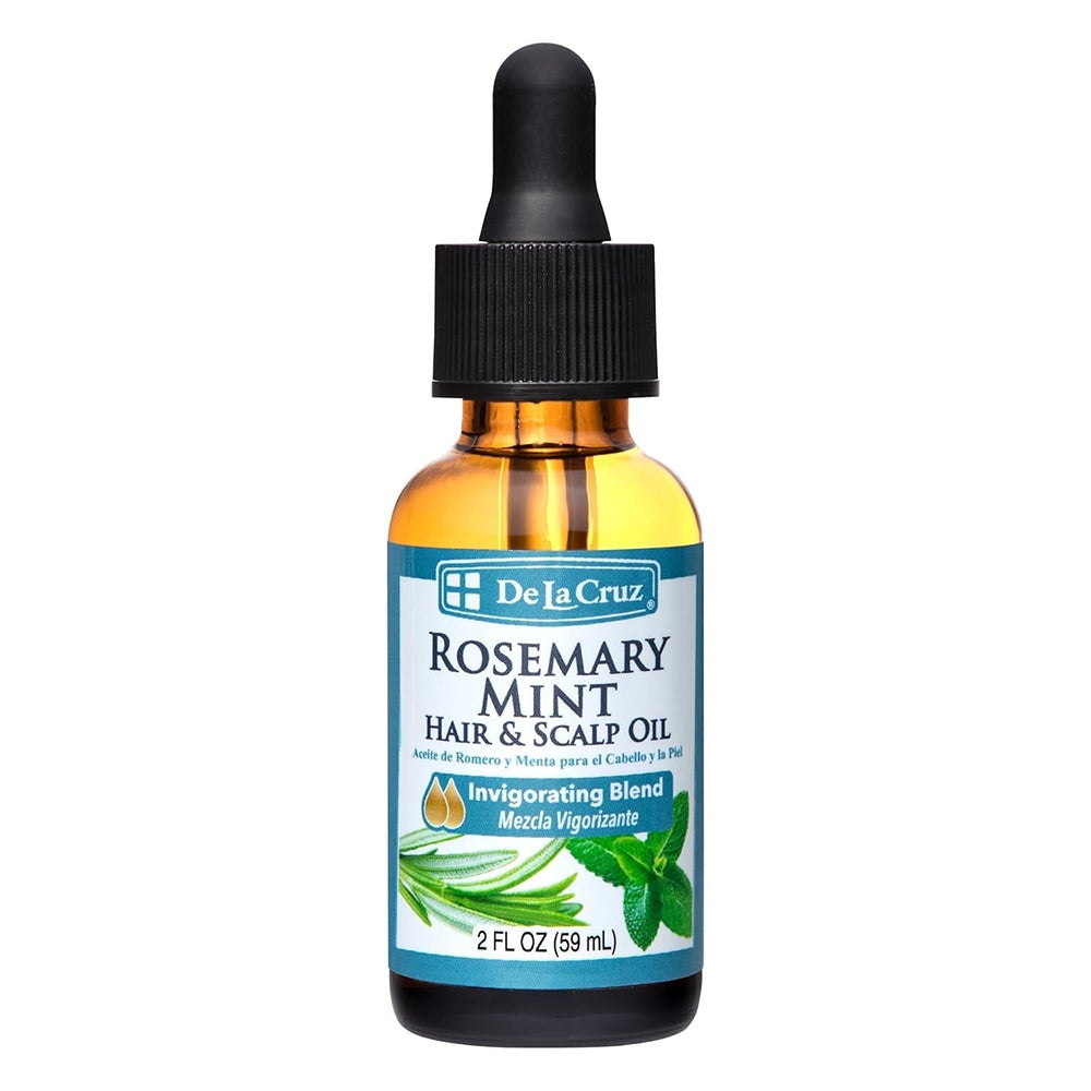 De La Cruz Rosemary Mint Scalp Oil for Hair Growth 2Oz (59ml)