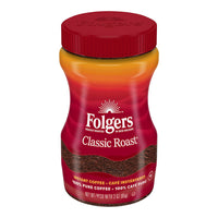 Folgers Classic Roast Instant Coffee Crystals, 3 oz