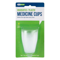 Ezy Dose Graduated or Plastic Medicine Cup, 10 Ea
