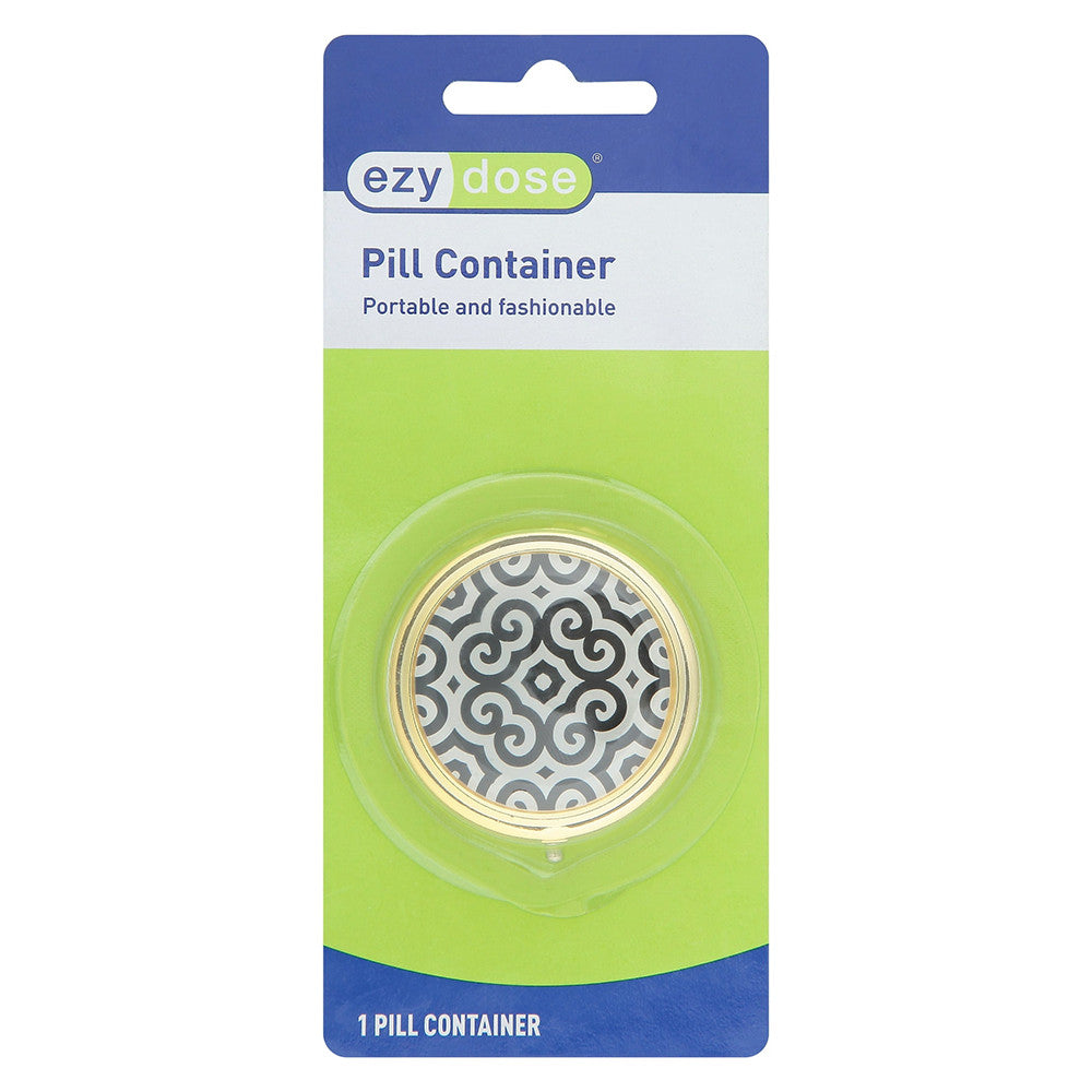 Ezy Dose Fashion Round Pill Case, 1 Ea