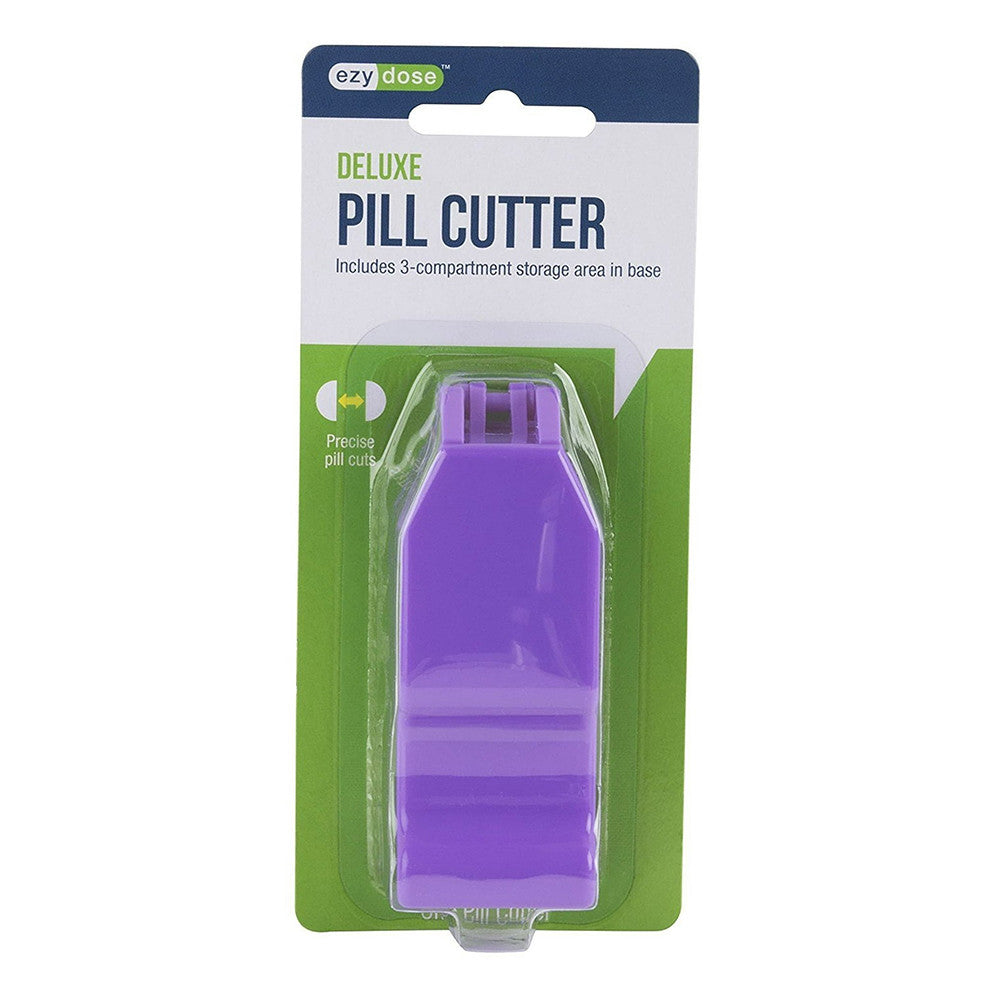 Ezy Dose Deluxe Tablet Cutter and Pill 3 Storage Compartments, 1 Ea