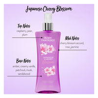 Body Fantasies Signature Fragrance Body Spray, Japanese Cherry Blossom, 8 Oz