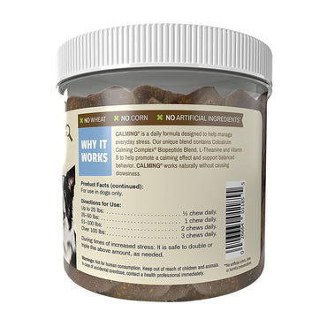 Pet Naturals Calming for Medium and Large Dog Chews, 30 Count, 3.39 Oz