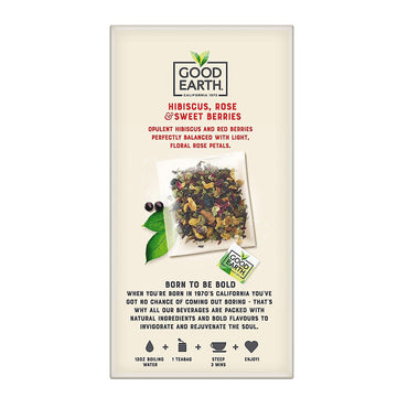 Good Earth Sensorial Blends Hibiscus, Rose and Sweet Berries Herbal Tea, 15 Ea