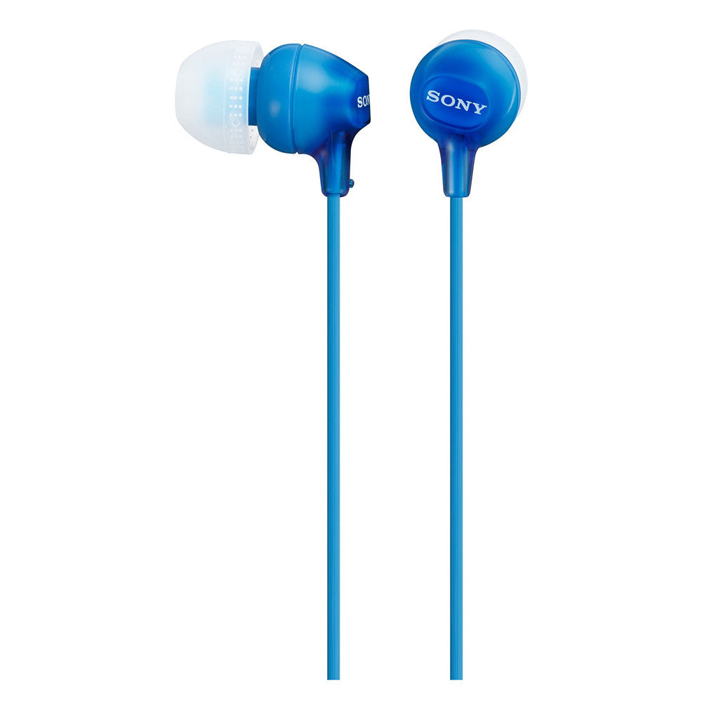 Sony in Ear Comfortable Fit Port Comfortable Stereo Headphones, Blue, 1 Ea