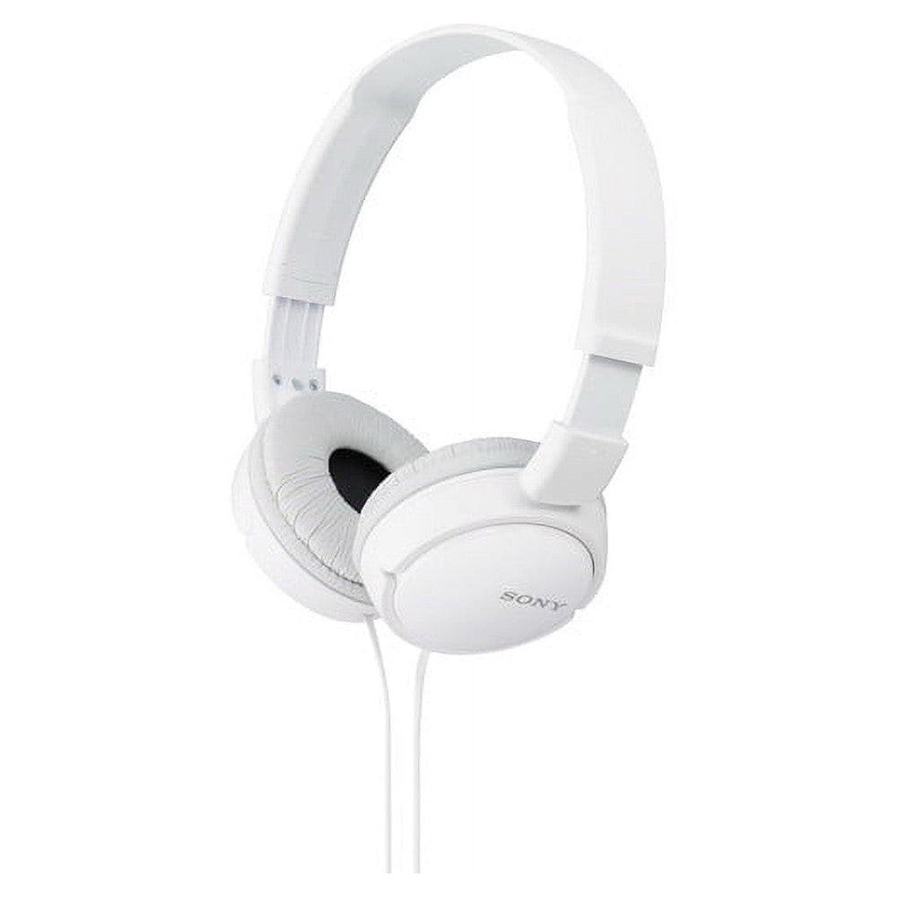 Sony MDR-ZX110 on Ear Wired Stereo Headphones, White, 1 Ea