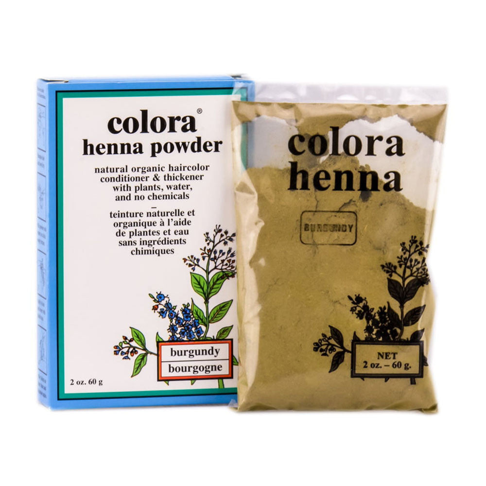 Colora Henna Powder, Natural Organic Hair Color Burgundy, 2 oz