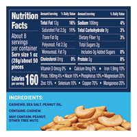 Planters Salted Cashew Halves and Pieces, 8 Oz