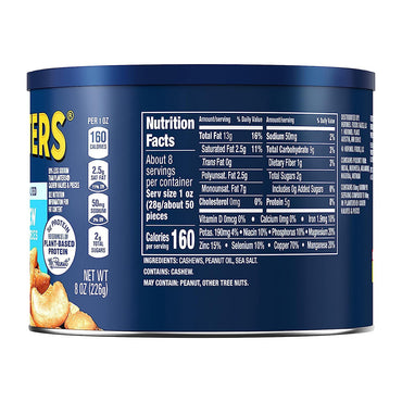 Planters Lightly Salted Cashews Halves and Pieces, 8 oz