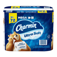 Charmin Ultra Soft Toilet Paper, Mega Rolls, 18 Ea