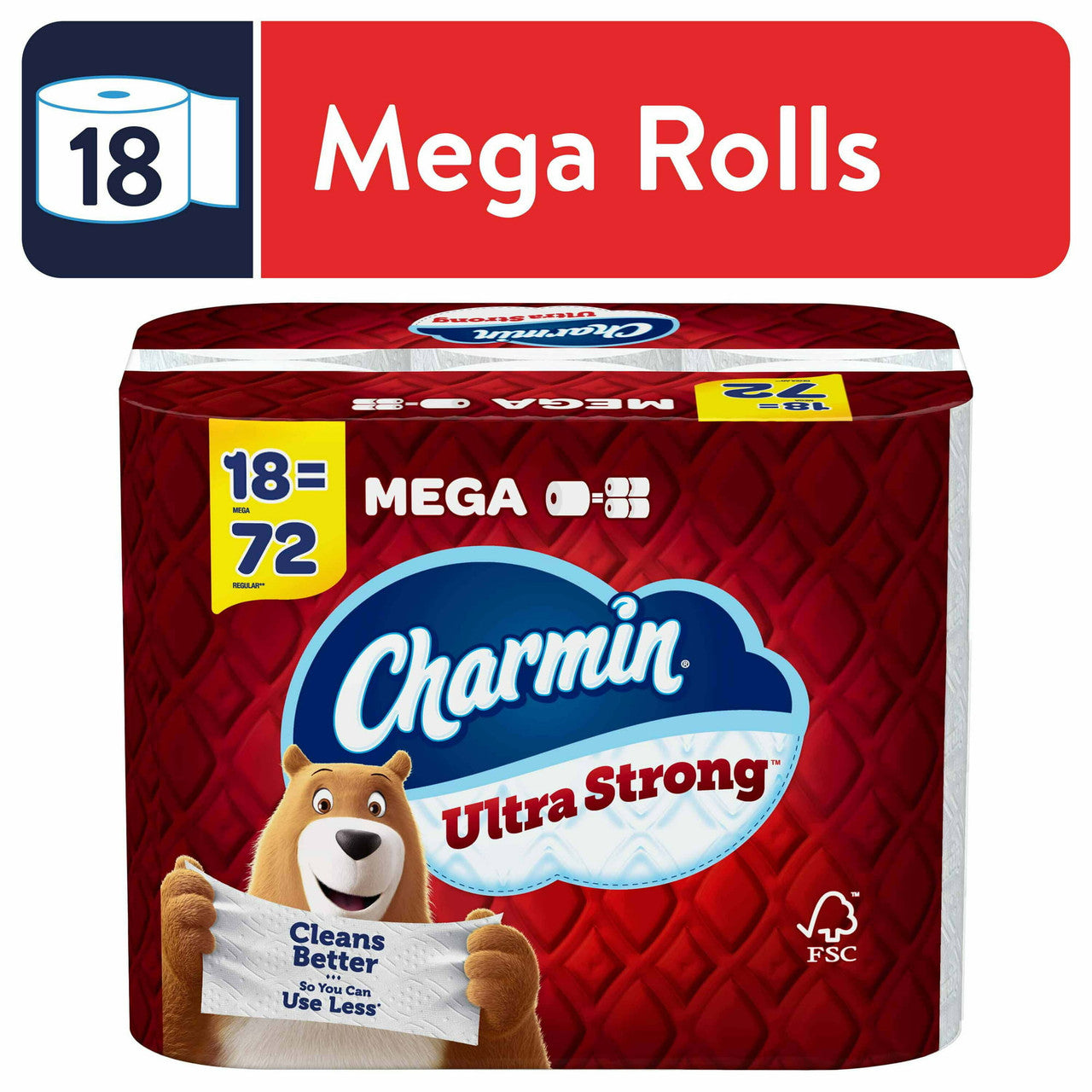Charmin Ultra Strong Toilet Paper, 18 Ea