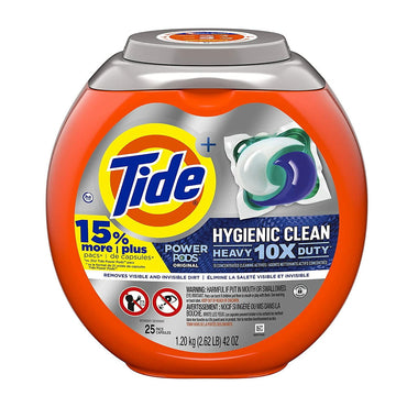 Tide Hygienic Clean Heavy Original Power PODS Laundry Detergent, 25 Ea