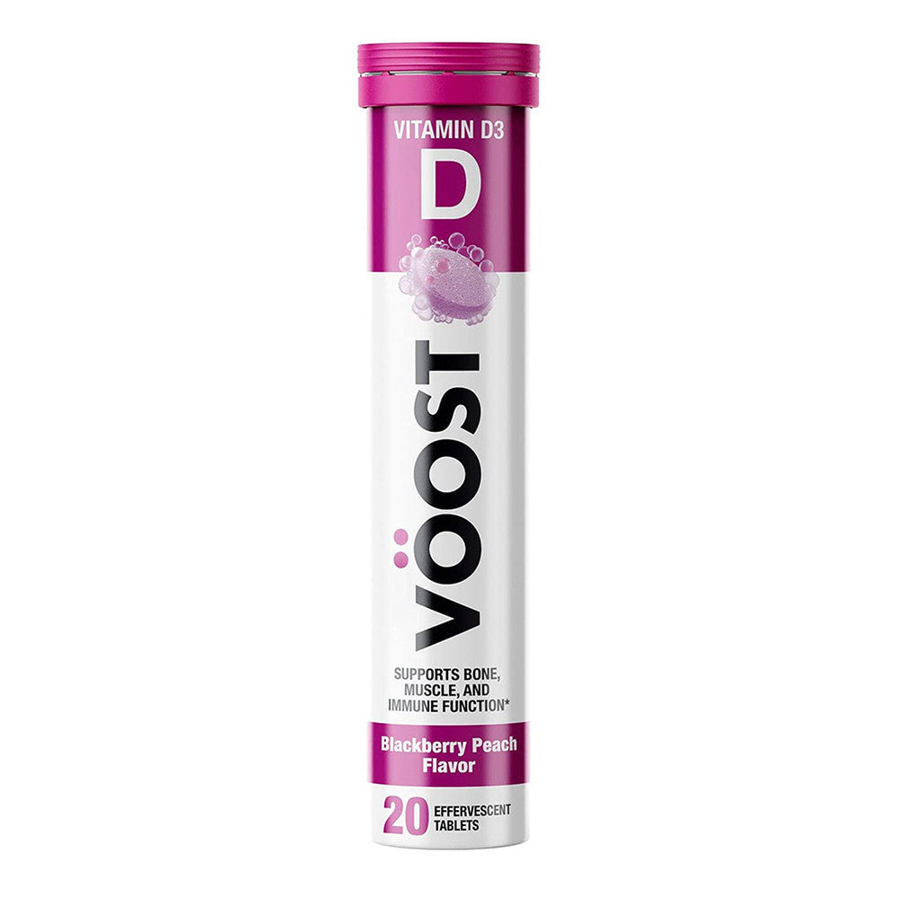 Voost Effervescent Beauty Vitamin Drink Tablets, Black Berry And Peach, 20 Ea