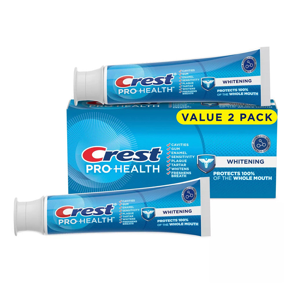 Crest Pro Health Whitening Gel Toothpaste, 4.3 Oz, 2 Pack