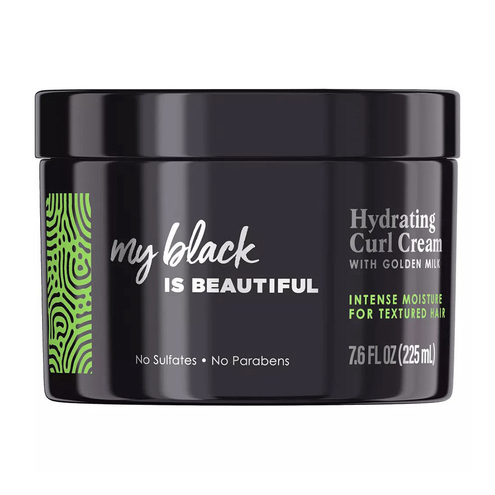 My Black Is Beautiful Sulfate Free Hydrating Curl Cream With Golden Milk for Curly Hair, 7.6 Oz