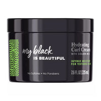 My Black Is Beautiful Sulfate Free Hydrating Curl Cream With Golden Milk for Curly Hair, 7.6 Oz