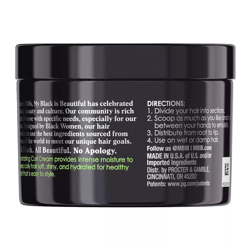 My Black Is Beautiful Sulfate Free Hydrating Curl Cream With Golden Milk for Curly Hair, 7.6 Oz