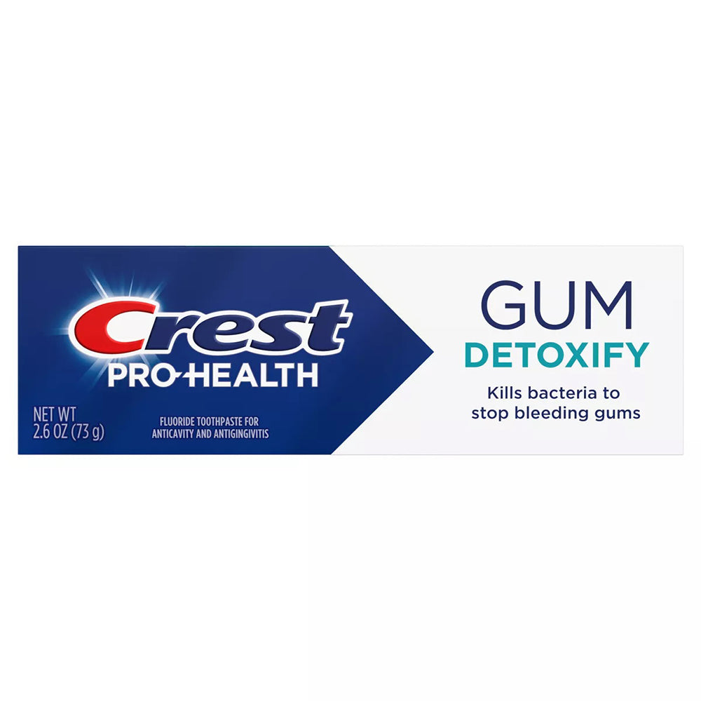 Crest Pro Health Gum Detoxify Deep Clean Toothpaste Help Heal Gums and Stop Bleeding 2.6Oz (73g)