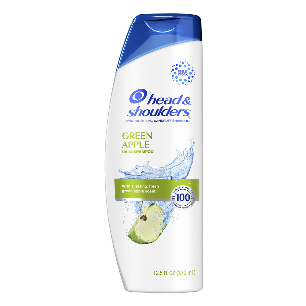 Head and Shoulders Dandruff Shampoo, Green Apple, 12.5 Oz