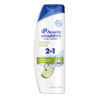 Head and Shoulders 2 in 1 Dandruff Shampoo and Conditioner, Green Apple, 12.5 Oz