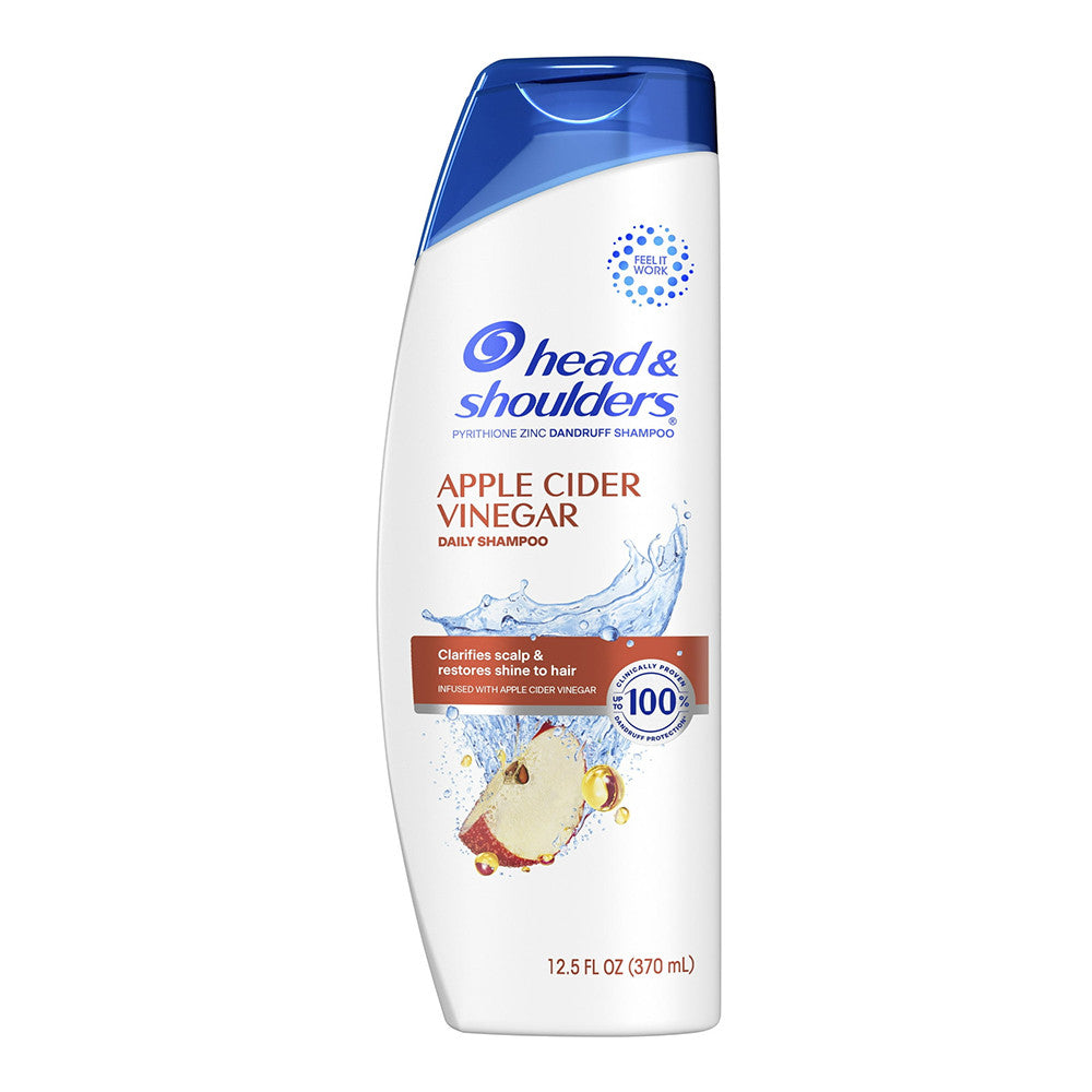 Head and Shoulders Dandruff Shampoo, Apple Cider Vinegar, 12.5 Oz