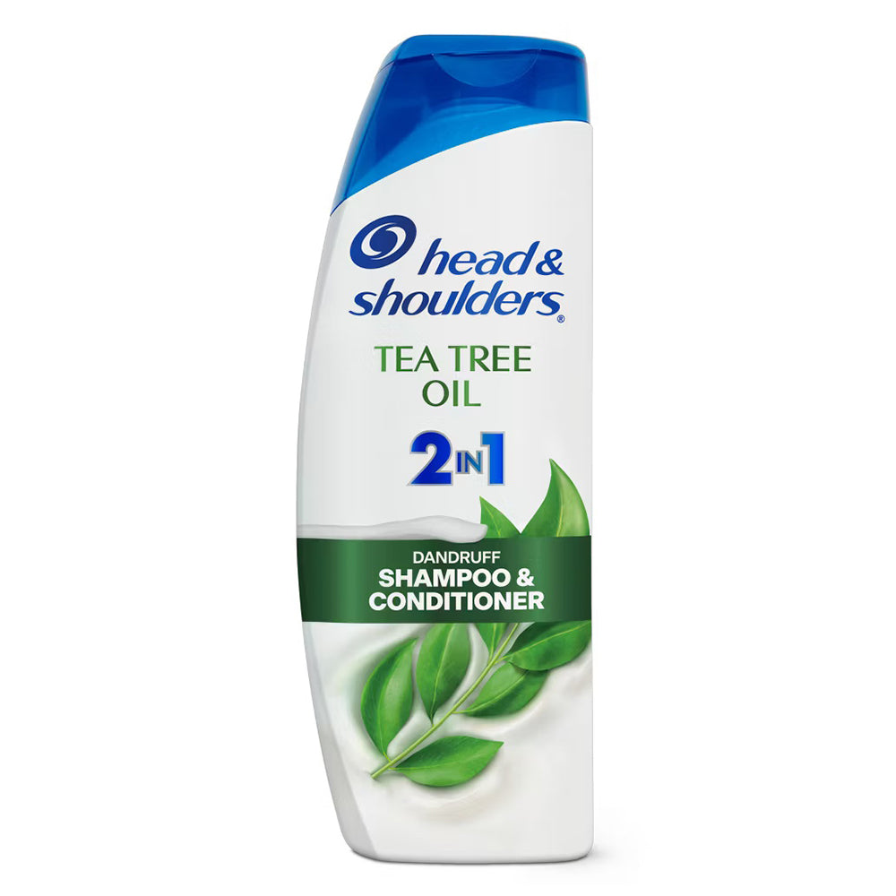 Head and Shoulders 2 in 1 Dandruff Hair Shampoo and Hair Conditioner with Tea Tree Oil 12.5Oz (370ml)