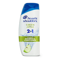 Head and Shoulders 2 in 1 Dandruff Shampoo and Conditioner, Green Apple, 20.7 Oz