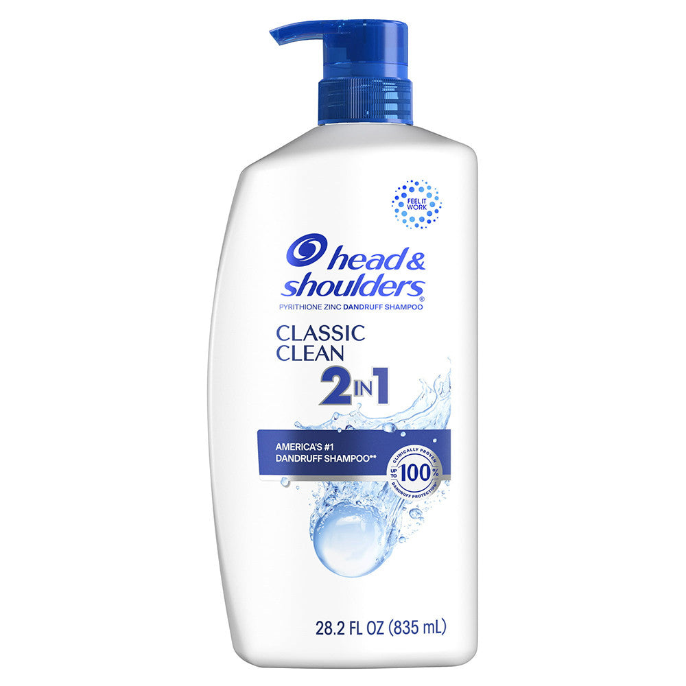 Head and Shoulders 2 in 1 Dandruff Shampoo and Conditioner, Classic Clean, 28.2 Oz