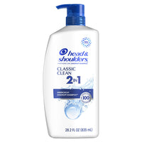 Head and Shoulders 2 in 1 Dandruff Shampoo and Conditioner, Classic Clean, 28.2 Oz