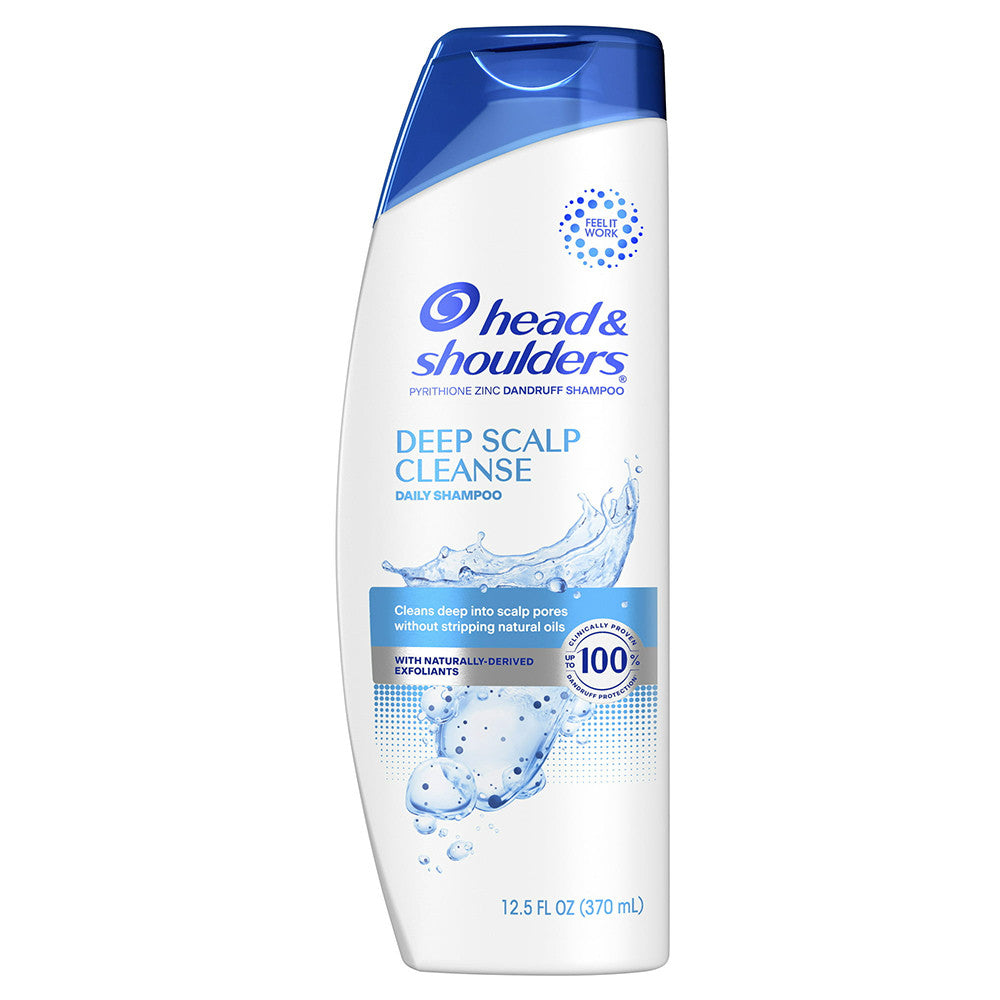Head and Shoulders Dandruff Shampoo, Deep Scalp Cleanse, 12.5 Oz