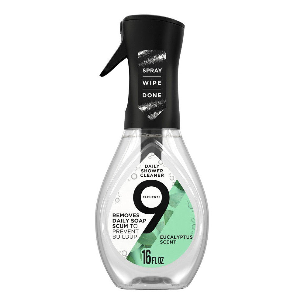 9 Elements Daily Shower Cleaner Eucalyptus Spray, 16 Oz
