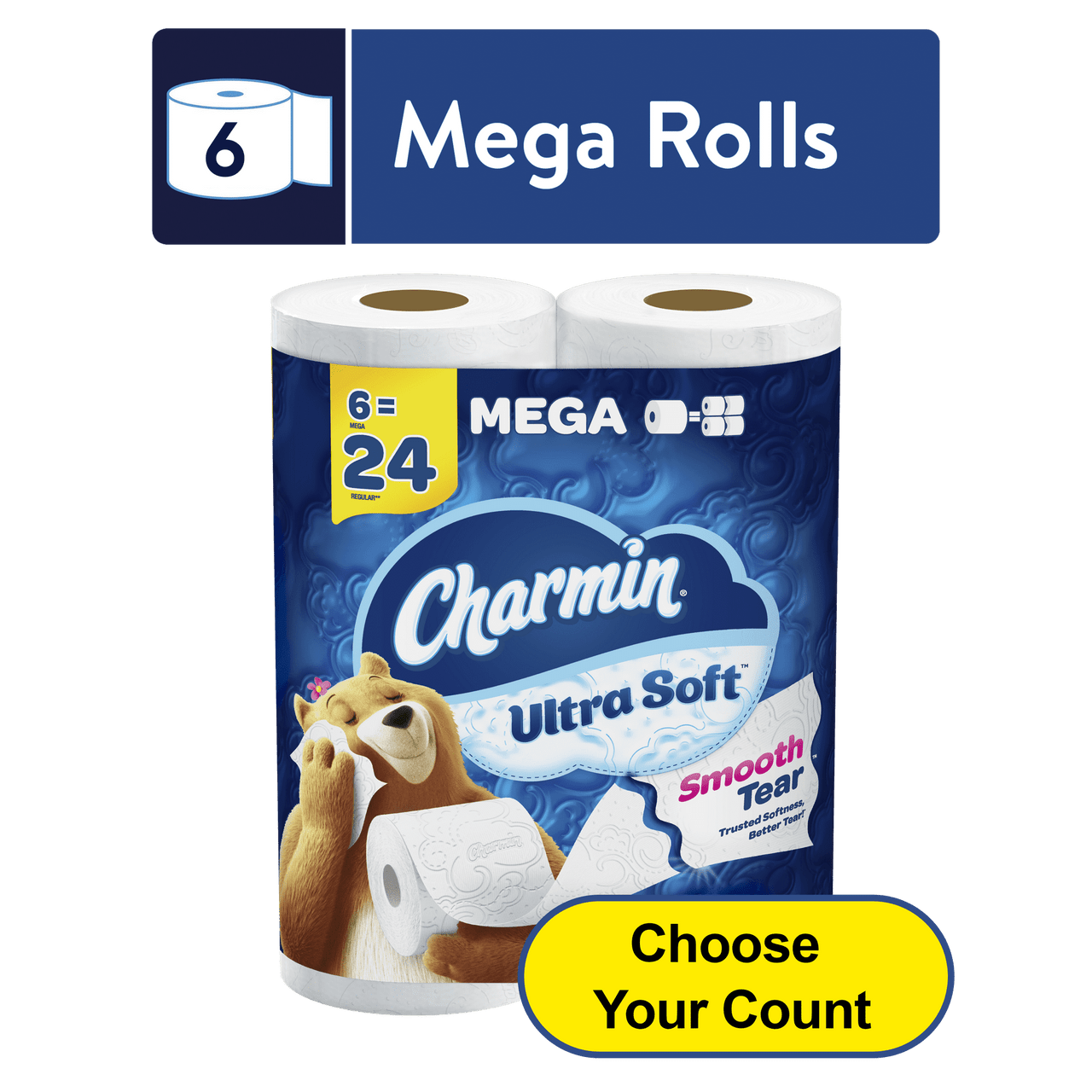 Charmin Ultra Soft Toilet Paper, 6 Ea