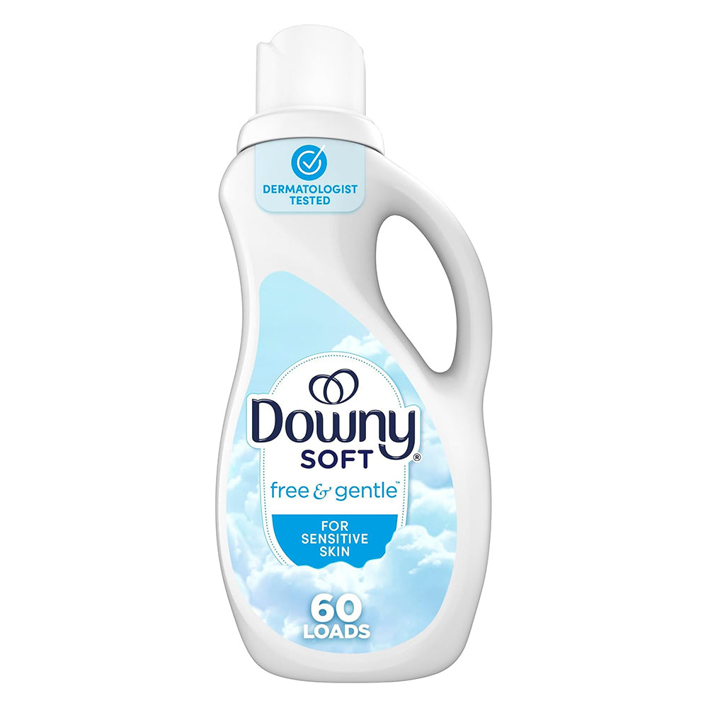 Downy Free and Gentle Liquid Fabric Softener for Sensitive Skin 60 Loads 44Oz